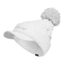 アディダス adidas　レディース ポンポン ブリム ニットキャップ KQE23 JN9770 ホワイト　2025年モデル