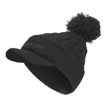 アディダス adidas　レディース ポンポン ブリム ニットキャップ KQE23 JX7040 ブラック　2025年モデル ブラック