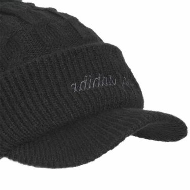 アディダス adidas　レディース ポンポン ブリム ニットキャップ KQE23 JX7040 ブラック　2025年モデル ブラック 詳細3
