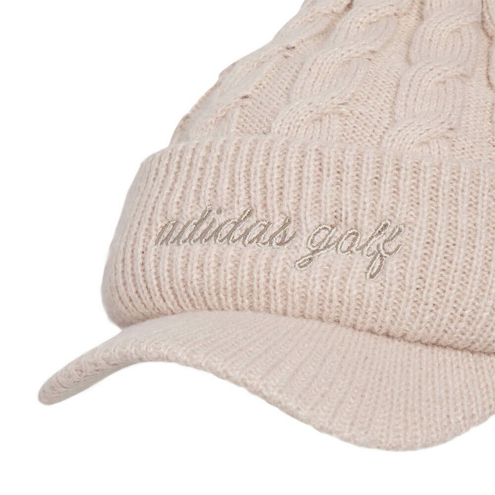 アディダス adidas　レディース ポンポン ブリム ニットキャップ KQE23 JX7041 ワンダータープ　2025年モデル ワンダータープ 詳細3