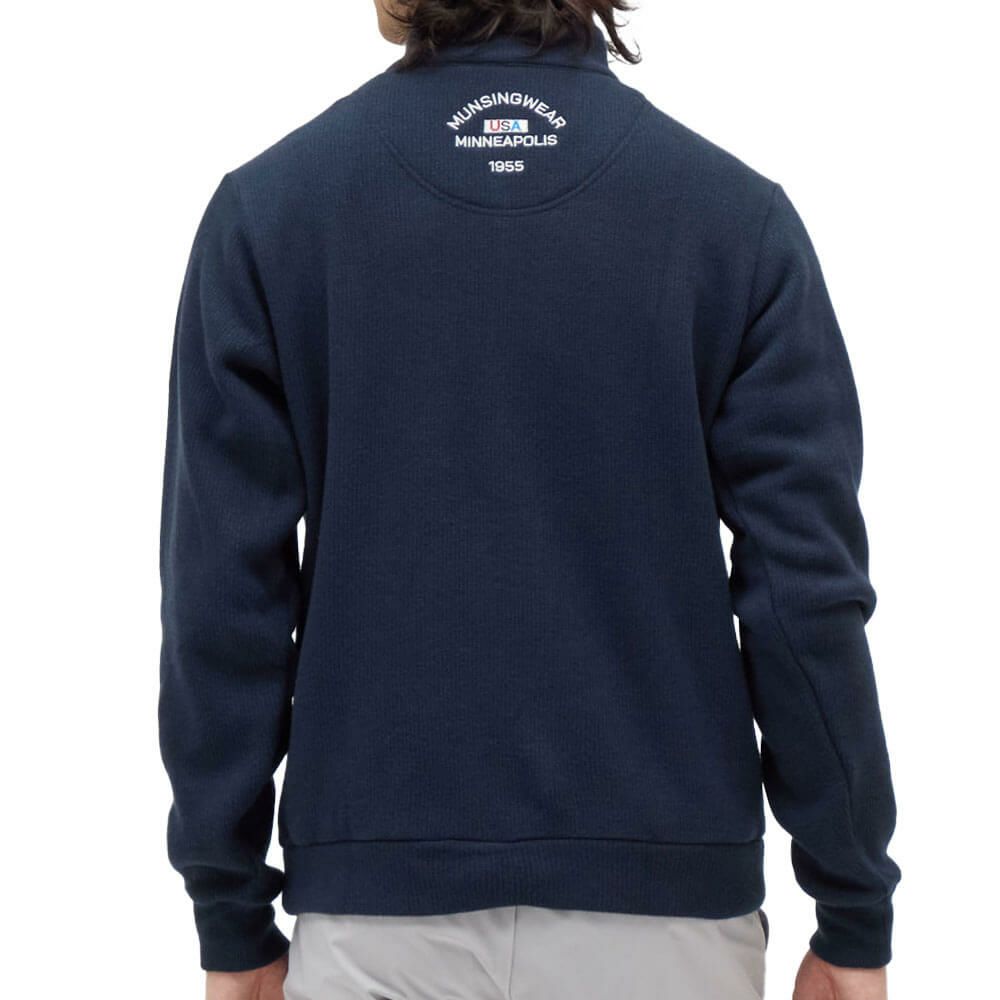 マンシングウェア Munsingwear　メンズ スタンドカラー 長袖 ハーフジップ カットソー セーター MG5FSW80M　2025年モデル 詳細1 詳細7