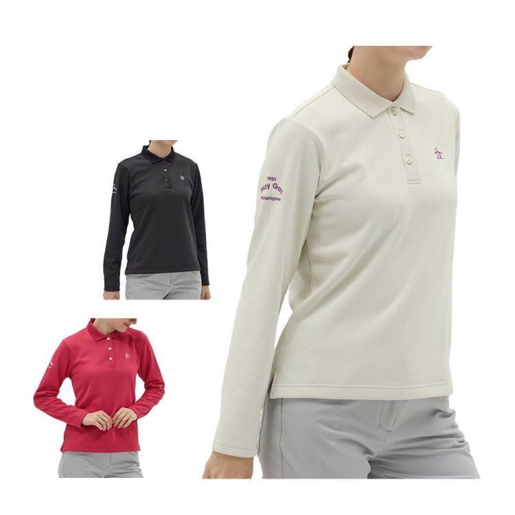 マンシングウェア Munsingwear レディース ワンポイント刺繍 長袖