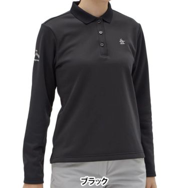 マンシングウェア Munsingwear　レディース ワンポイント刺繍 長袖 ポロシャツ MG5FLS83L　2025年モデル 詳細1 詳細2