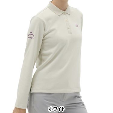 マンシングウェア Munsingwear　レディース ワンポイント刺繍 長袖 ポロシャツ MG5FLS83L　2025年モデル 詳細1 詳細7