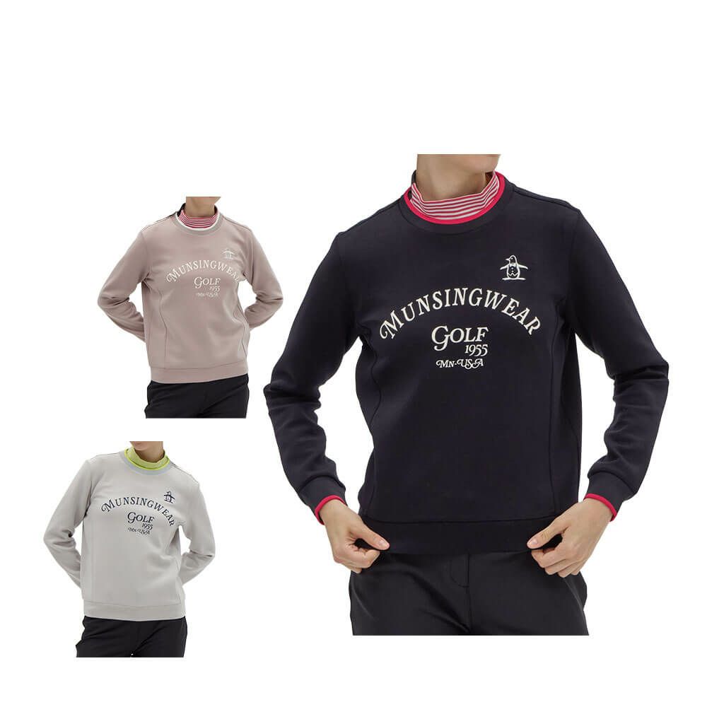 マンシングウェア Munsingwear　レディース 2WAYストレッチ 長袖 カットソー セーター MG5FSW21L　2025年モデル 詳細1