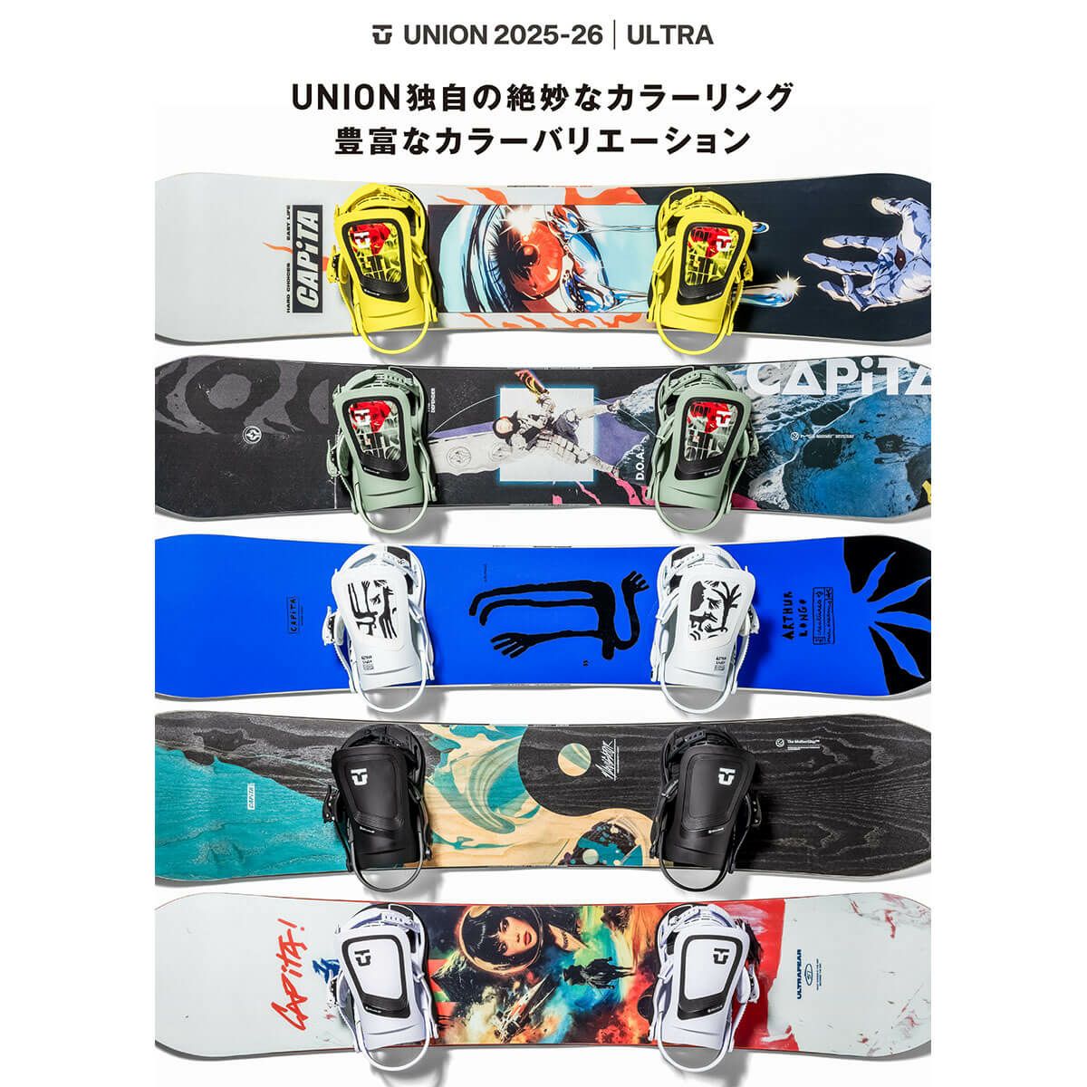 ユニオン UNION　ULTRA ウルトラ ICE GREY　スノーボードビンディング 2025-2026 詳細5