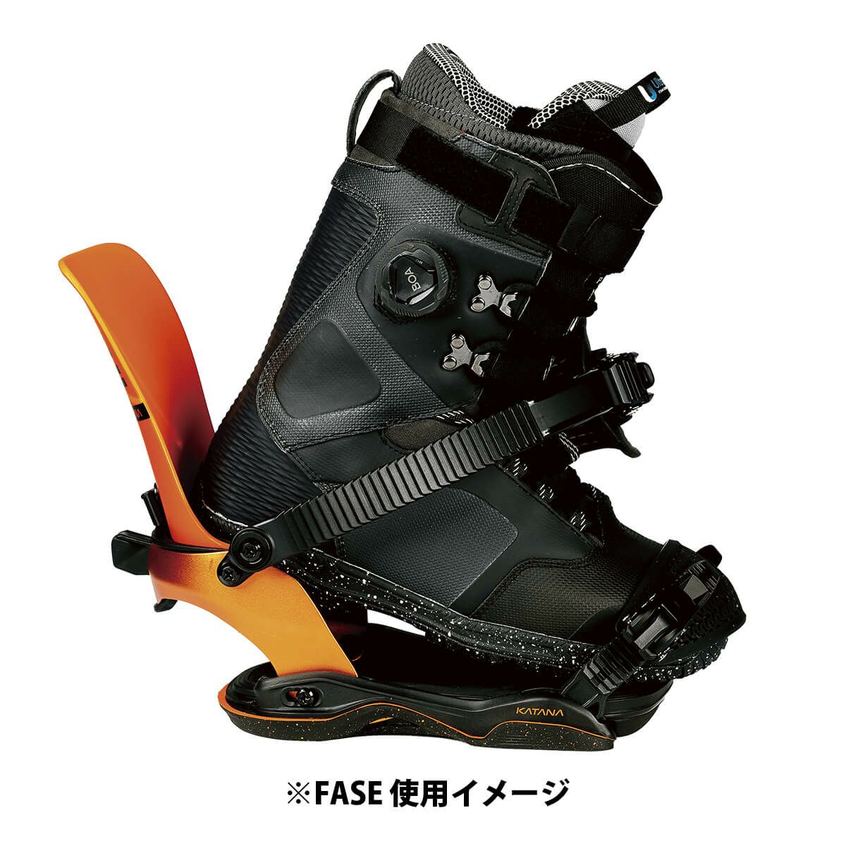 ローム ROME　KATANA AW FASE カタナ エーダブリュー フェイズ SLATE　スノーボードビンディング 2025-2026 詳細2