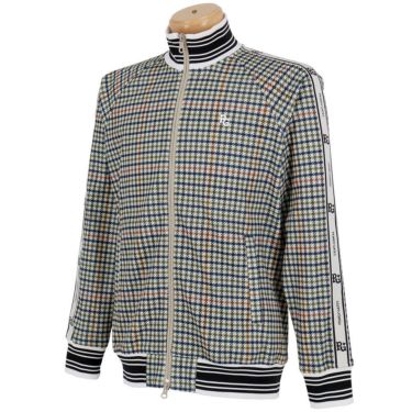 パーリーゲイツ PEARLY GATES　メンズ Peストレッチメッシュ ガンクラブチェック柄 長袖 フルジップ ジャケット 053-5220917　2025年モデル ブラウンベース 詳細3