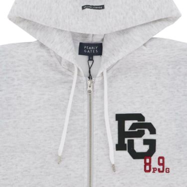 パーリーゲイツ PEARLY GATES　メンズ Peダンボールワッフル 長袖 フルジップ フーディ 053-5262911　2025年モデル 詳細1 詳細5