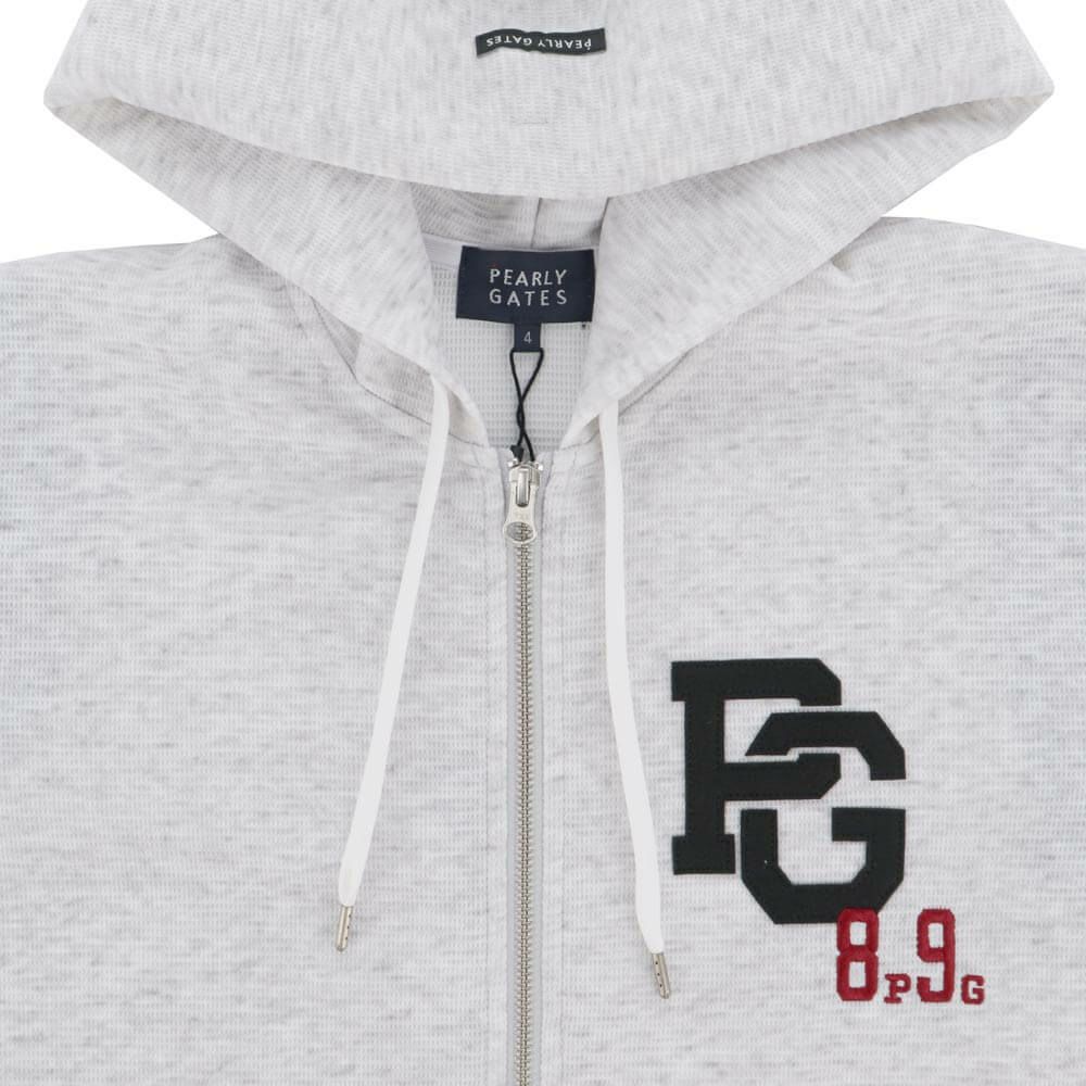 パーリーゲイツ PEARLY GATES　メンズ Peダンボールワッフル 長袖 フルジップ フーディ 053-5262911　2025年モデル 詳細1 詳細5