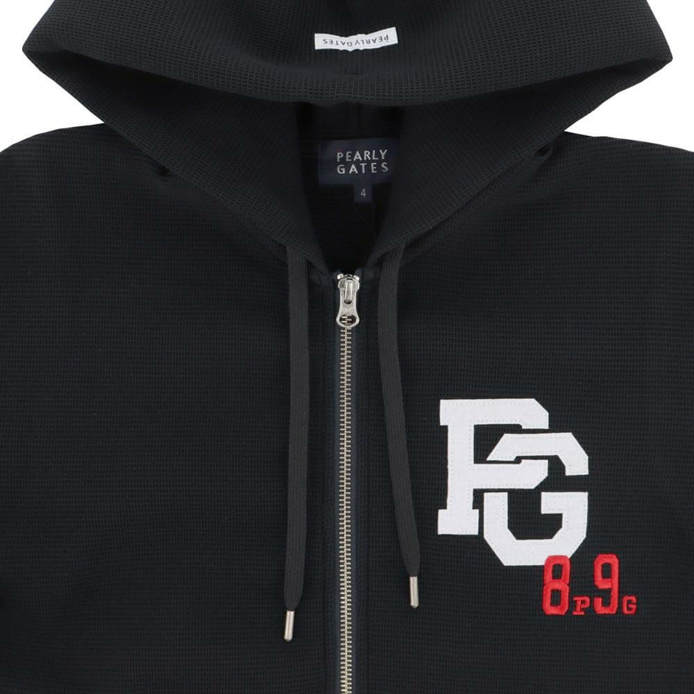 パーリーゲイツ PEARLY GATES　メンズ Peダンボールワッフル 長袖 フルジップ フーディ 053-5262911　2025年モデル 詳細1 詳細14