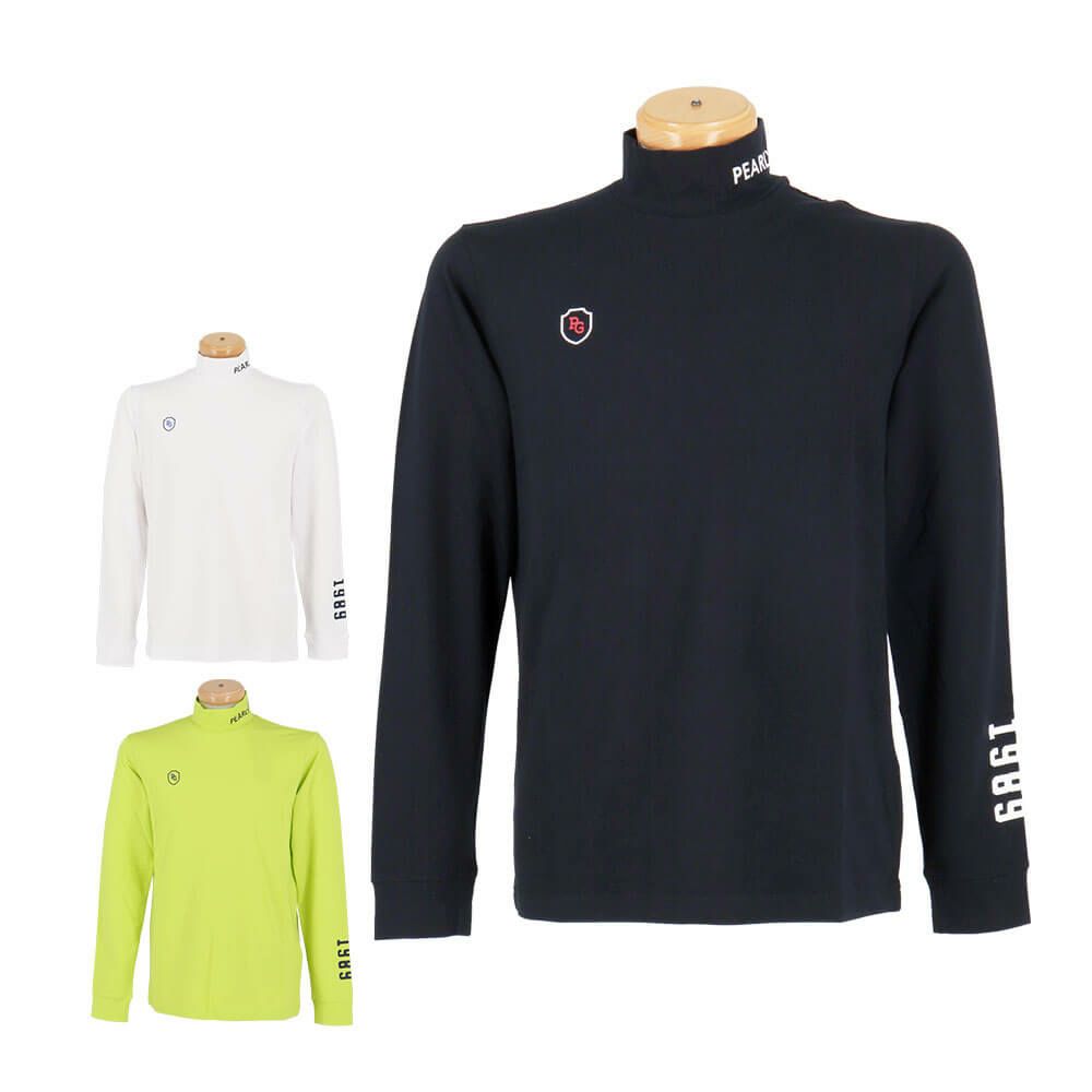 パーリーゲイツ PEARLY GATES　メンズ 綿ベア天竺 長袖 ハイネックシャツ カットソー 053-5266905　2025年モデル 詳細1