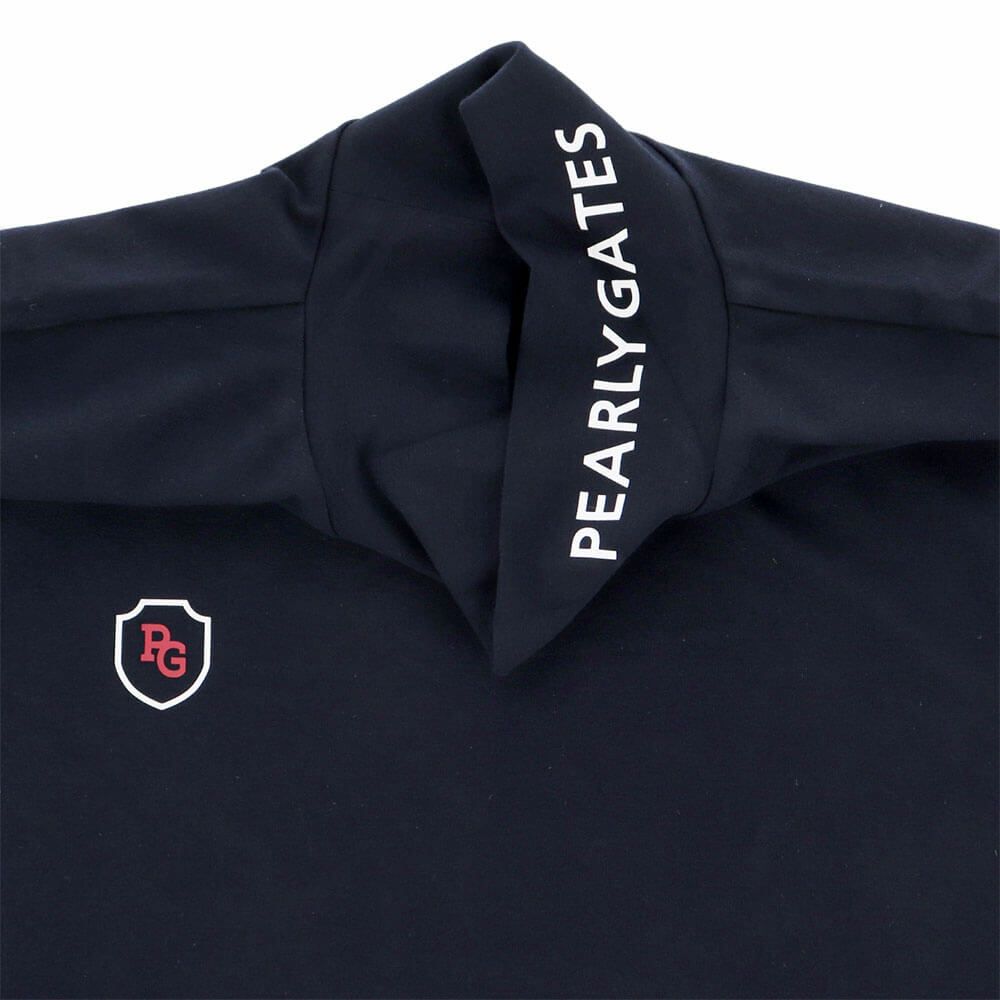 パーリーゲイツ PEARLY GATES　メンズ 綿ベア天竺 長袖 ハイネックシャツ カットソー 053-5266905　2025年モデル 詳細1 詳細10