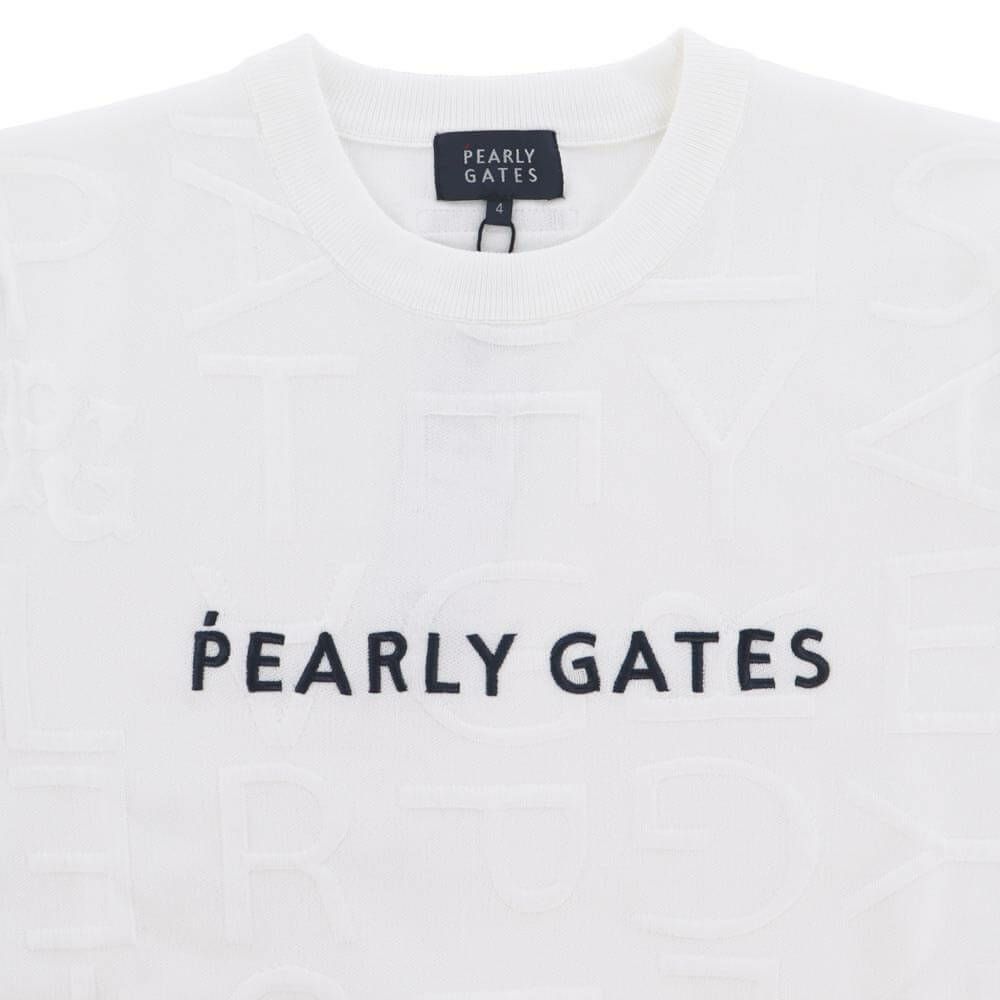 パーリーゲイツ PEARLY GATES　メンズ ジャガードロゴ総柄 長袖 クルーネック セーター プルオーバー 053-5270921　2025年モデル 詳細1 詳細5