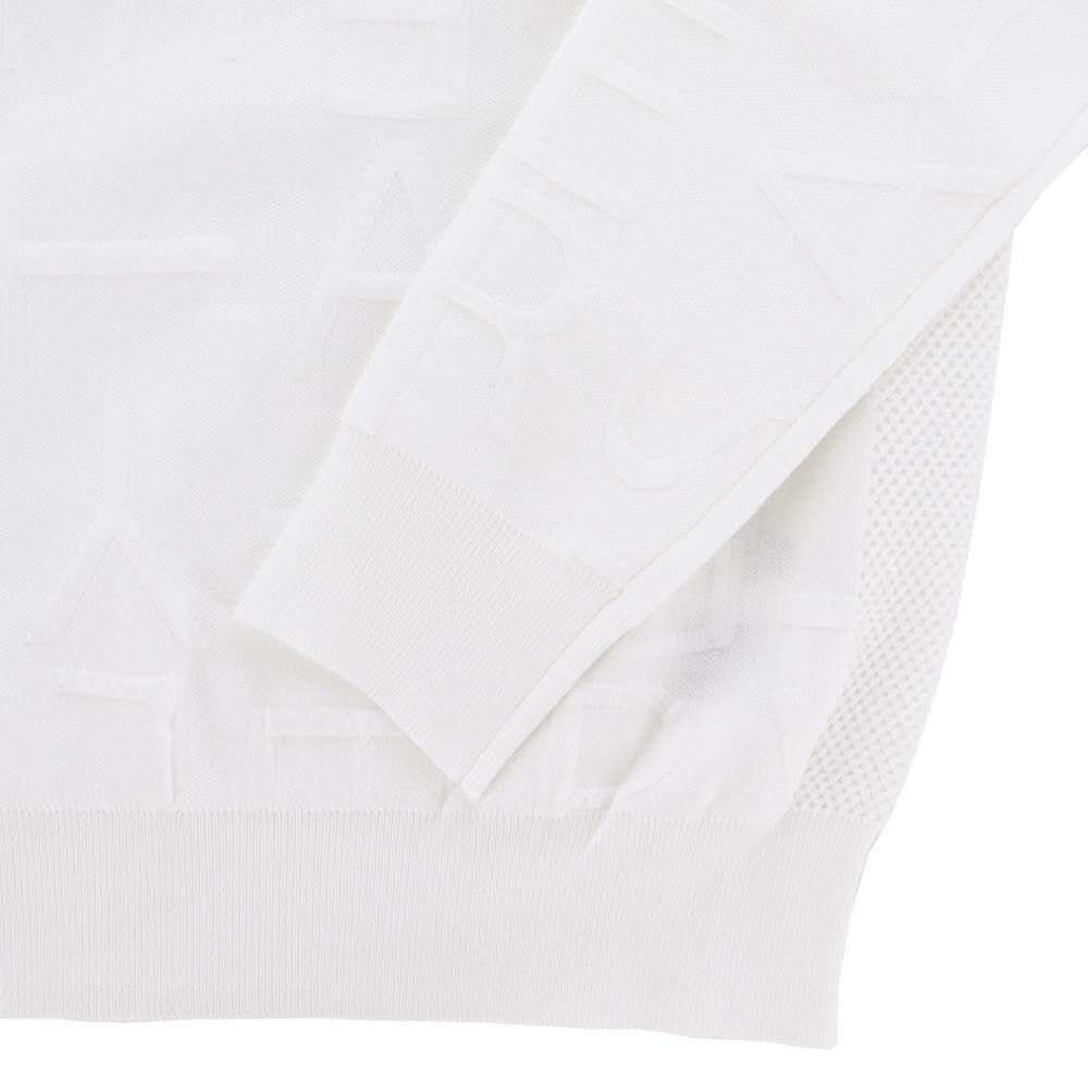 パーリーゲイツ PEARLY GATES　メンズ ジャガードロゴ総柄 長袖 クルーネック セーター プルオーバー 053-5270921　2025年モデル 詳細1 詳細8