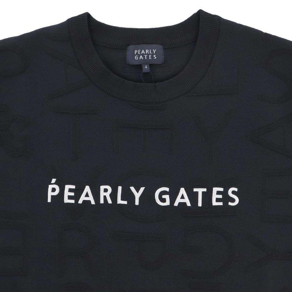パーリーゲイツ PEARLY GATES　メンズ ジャガードロゴ総柄 長袖 クルーネック セーター プルオーバー 053-5270921　2025年モデル 詳細1 詳細12
