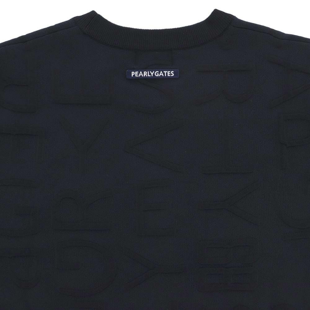 パーリーゲイツ PEARLY GATES　メンズ ジャガードロゴ総柄 長袖 クルーネック セーター プルオーバー 053-5270921　2025年モデル 詳細1 詳細13