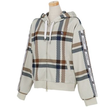 パーリーゲイツ PEARLY GATES　レディース Peスパンダンボールメッシュ 長袖 フルジップ フーディ 055-5262914　2025年モデル 詳細1 詳細4