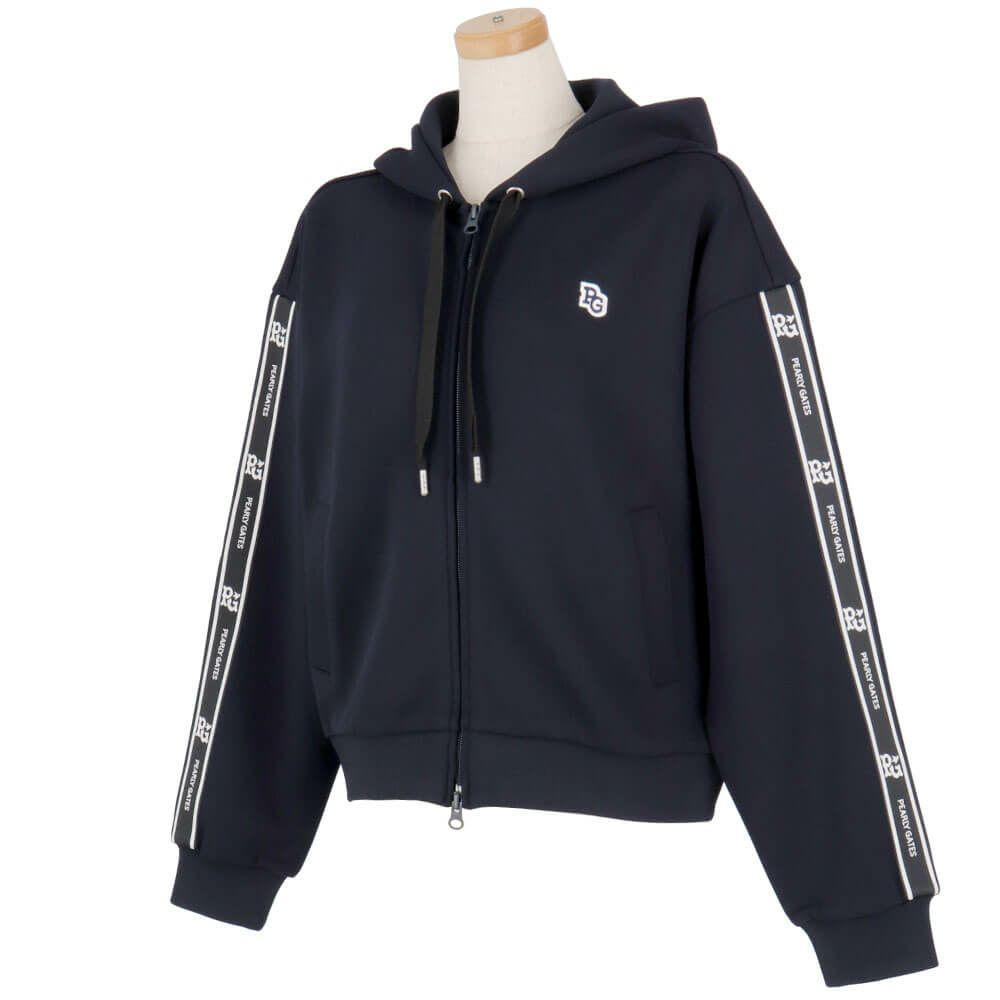 パーリーゲイツ PEARLY GATES　レディース Peスパンダンボールメッシュ 長袖 フルジップ フーディ 055-5262914　2025年モデル 詳細1 詳細10