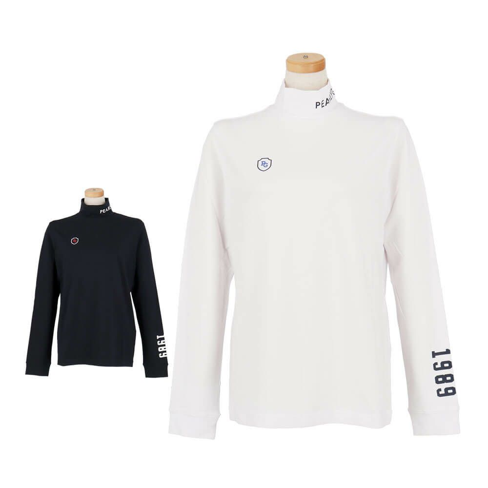 パーリーゲイツ PEARLY GATES　レディース 綿ベア天竺 長袖 ハイネックシャツ カットソー 055-5266906　2025年モデル 詳細1