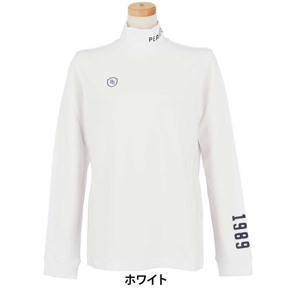 パーリーゲイツ PEARLY GATES　レディース 綿ベア天竺 長袖 ハイネックシャツ カットソー 055-5266906　2025年モデル 詳細1 詳細2