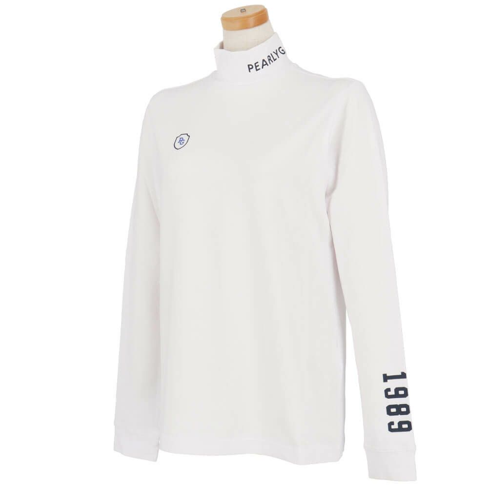 パーリーゲイツ PEARLY GATES　レディース 綿ベア天竺 長袖 ハイネックシャツ カットソー 055-5266906　2025年モデル 詳細1 詳細4