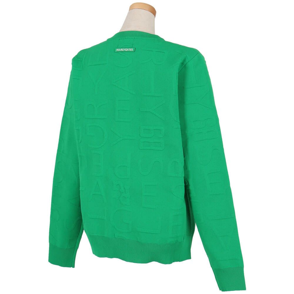 パーリーゲイツ PEARLY GATES　レディース ジャガードロゴ総柄 長袖 クルーネック プルオーバー 055-5270922　2025年モデル 詳細1 詳細7