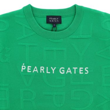 パーリーゲイツ PEARLY GATES　レディース ジャガードロゴ総柄 長袖 クルーネック プルオーバー 055-5270922　2025年モデル 詳細1 詳細9