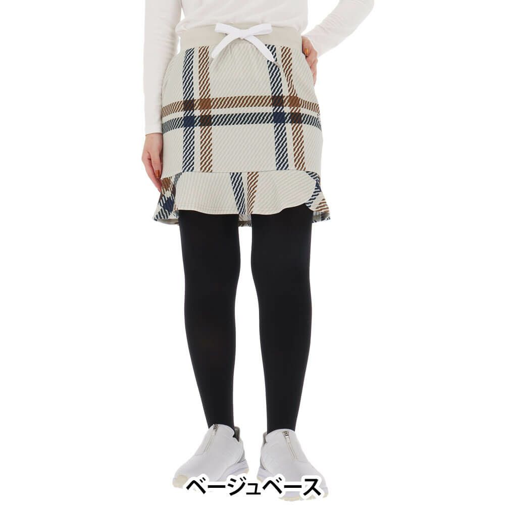 パーリーゲイツ PEARLY GATES　レディース Peスパンダンボール メッシュ スカート 055-5234914　2025年モデル 詳細1 詳細2