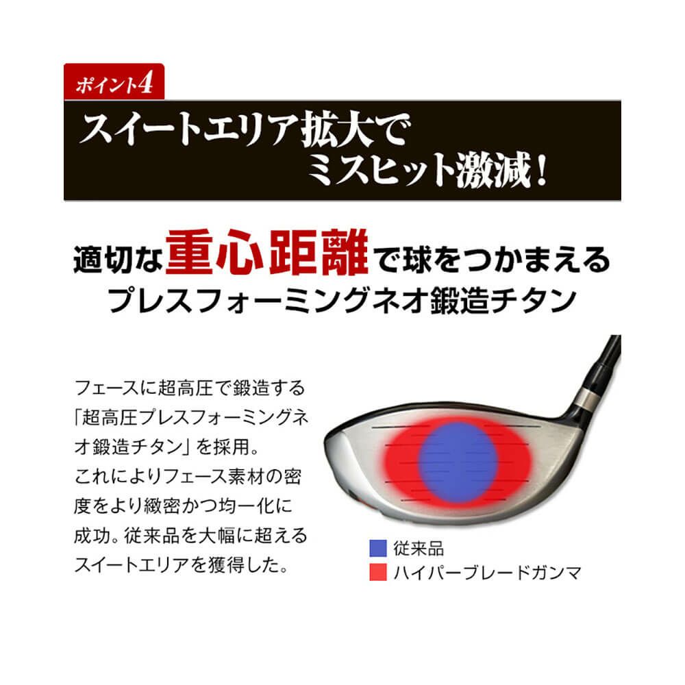 ワークスゴルフ　WORKS GOLF メンズ HYPER BLADE ハイパーブレード ガンマ ドライバー　Vspec α-3 シャフト 詳細1 詳細10