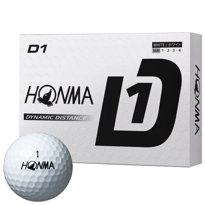本間ゴルフ　D1 2024年モデル ゴルフボール　20ダースセット（12球入り×20箱）　ホワイト