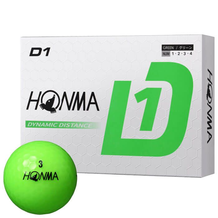本間ゴルフ　D1 2024年モデル ゴルフボール　20ダースセット（12球入り×20箱）　グリーン