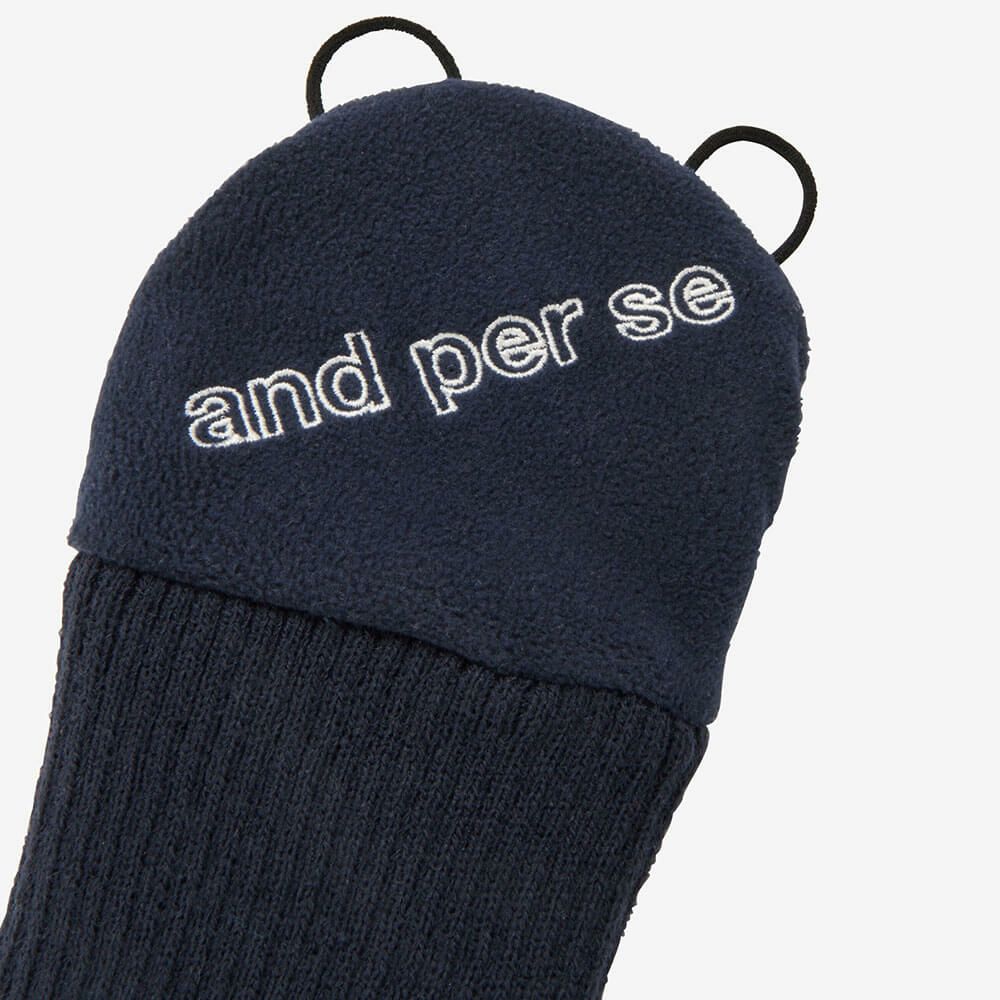 アンパスィ and per se　メンズ 右手用 手甲カバー AMF8805 30 ネイビー　2025年モデル ネイビー 詳細4