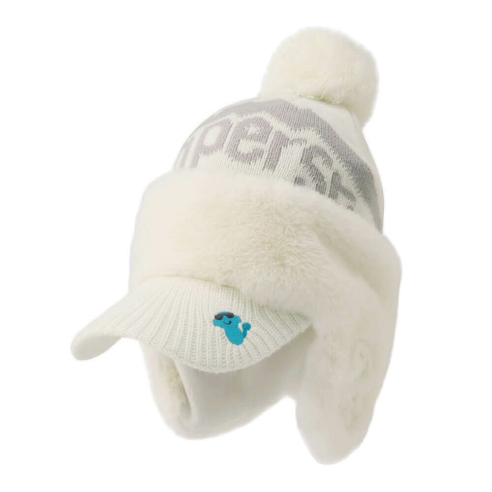 アンパスィ and per se　レディース ニットキャップ AFF8505 10 ホワイト　2025年モデル ホワイト