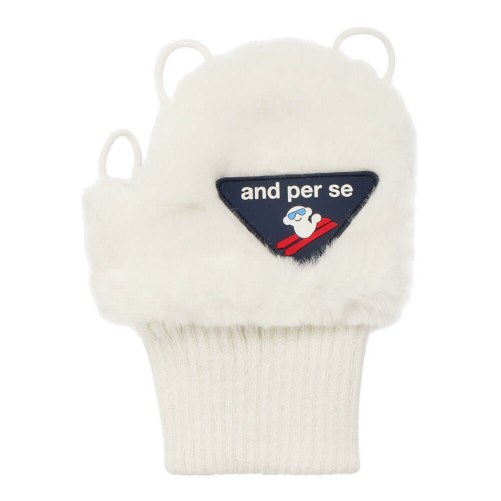 アンパスィ and per se　レディース 手甲カバー 右手用 ハンドウォーマー AFF8815 10 ホワイト　2025年モデル ホワイト