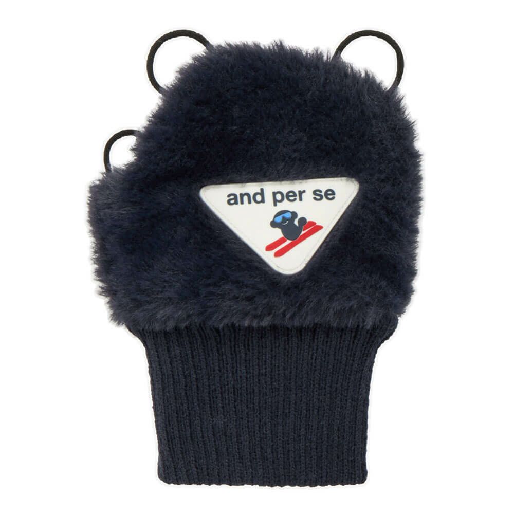 アンパスィ and per se　レディース 手甲カバー 右手用 ハンドウォーマー AFF8815 30 ネイビー　2025年モデル ネイビー