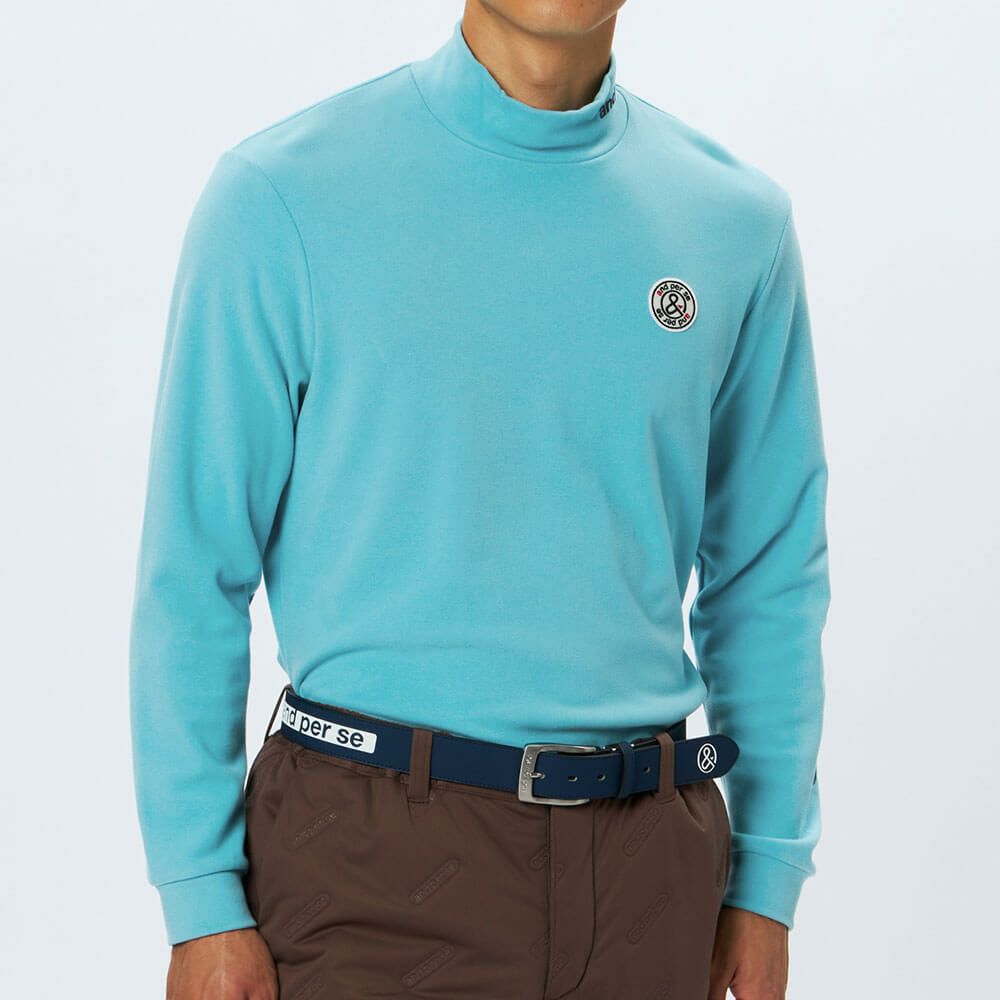 アンパスィ and per se　メンズ マシュマロスムース 長袖 ハイネック シャツ AMF9235V8　2025年モデル 詳細1 詳細5