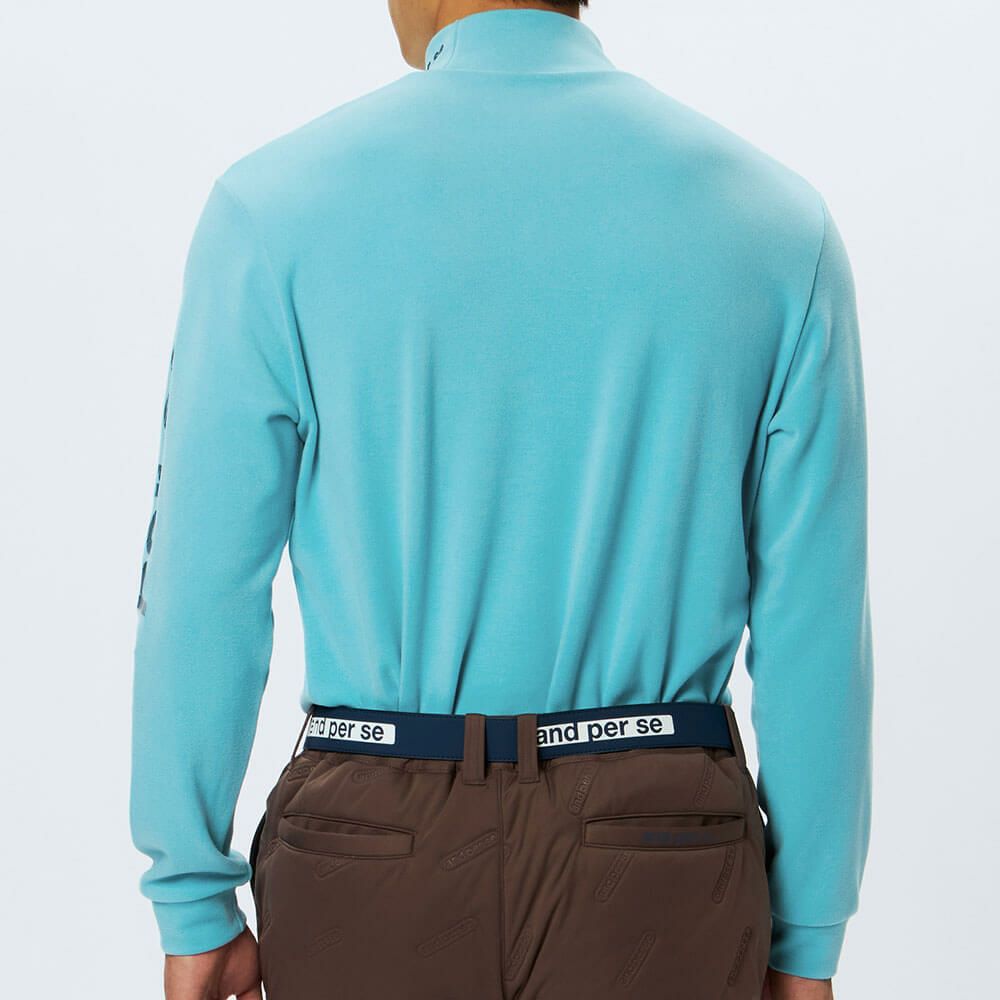 アンパスィ and per se　メンズ マシュマロスムース 長袖 ハイネック シャツ AMF9235V8　2025年モデル 詳細1 詳細6