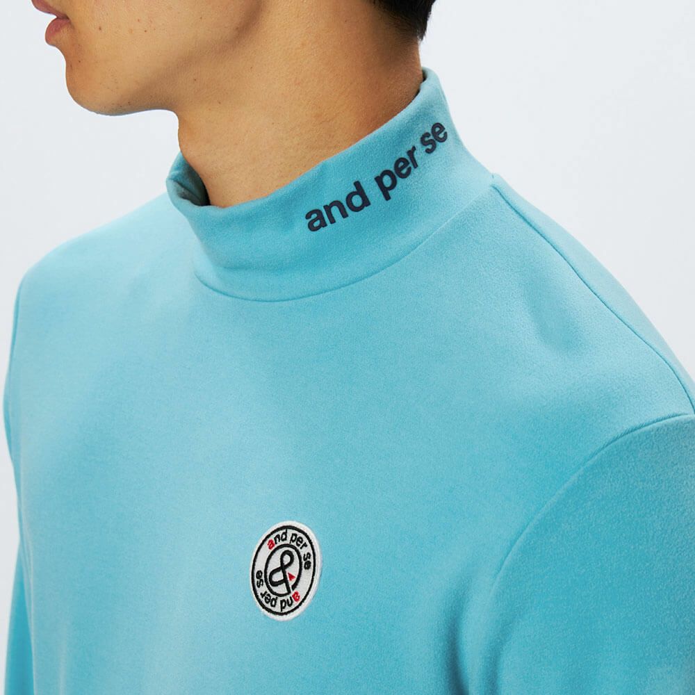 アンパスィ and per se　メンズ マシュマロスムース 長袖 ハイネック シャツ AMF9235V8　2025年モデル 詳細1 詳細8