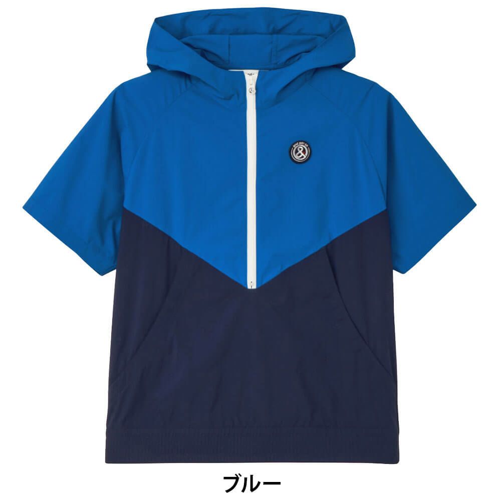 アンパスィ and per se　レディース フード付き 半袖 ハーフジップ プルオーバー AFF1005G2　2025年モデル 詳細1 詳細6