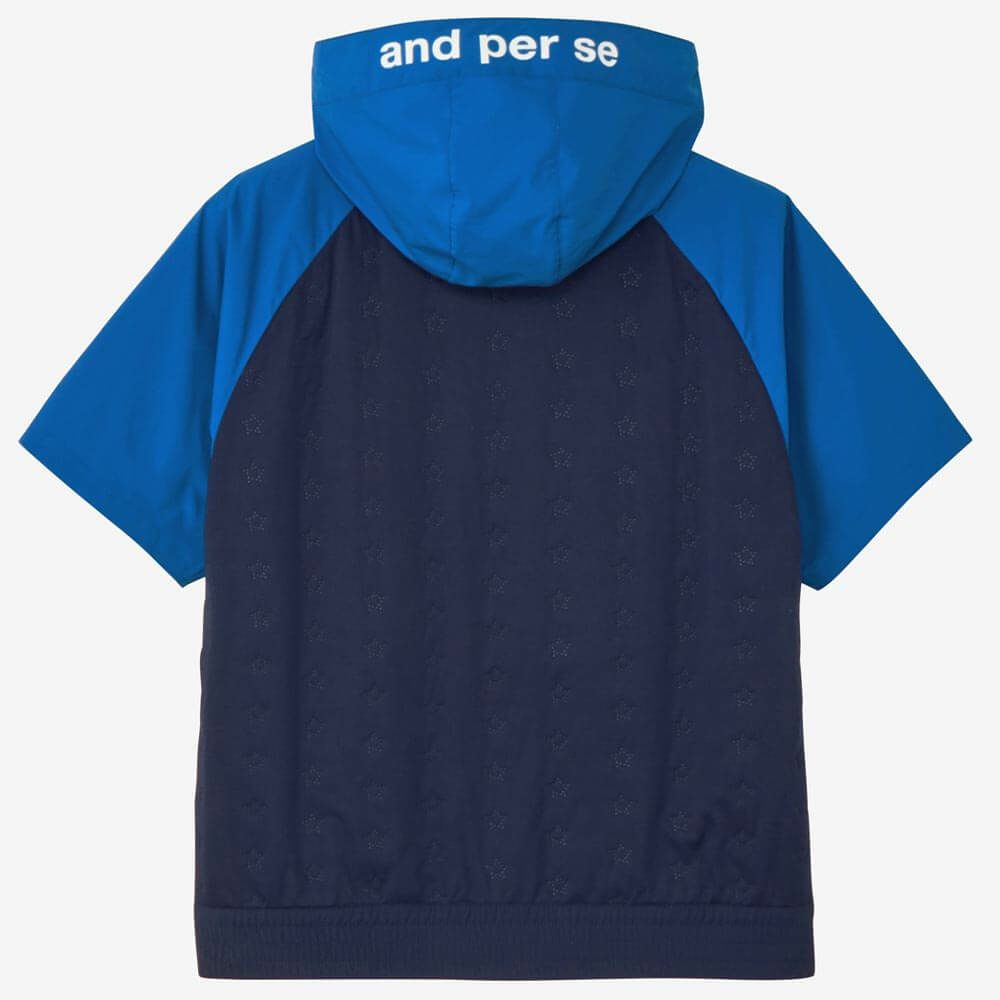 アンパスィ and per se　レディース フード付き 半袖 ハーフジップ プルオーバー AFF1005G2　2025年モデル 詳細1 詳細7