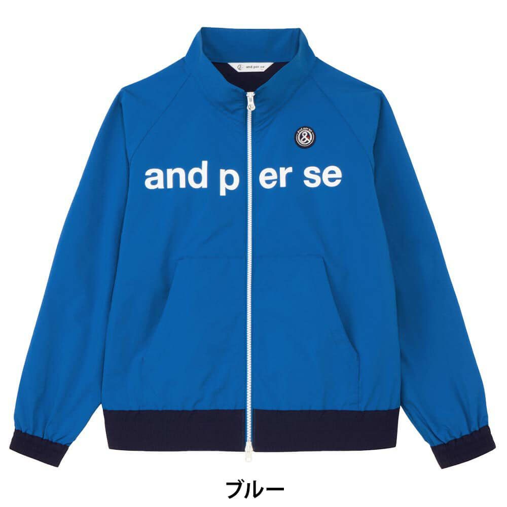 アンパスィ and per se　レディース ロゴプリント 長袖 フルジップ ブルゾン AFF1105G2　2025年モデル 詳細1 詳細10