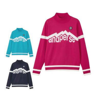 アンパスィ and per se　レディース ウインドシャッター袖 長袖 ハイネック セーター AFF2315A3　2025年モデル 詳細1