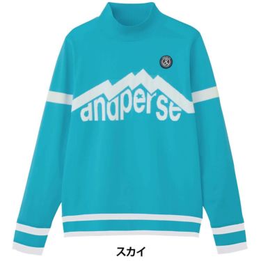 アンパスィ and per se　レディース ウインドシャッター袖 長袖 ハイネック セーター AFF2315A3　2025年モデル 詳細1 詳細3