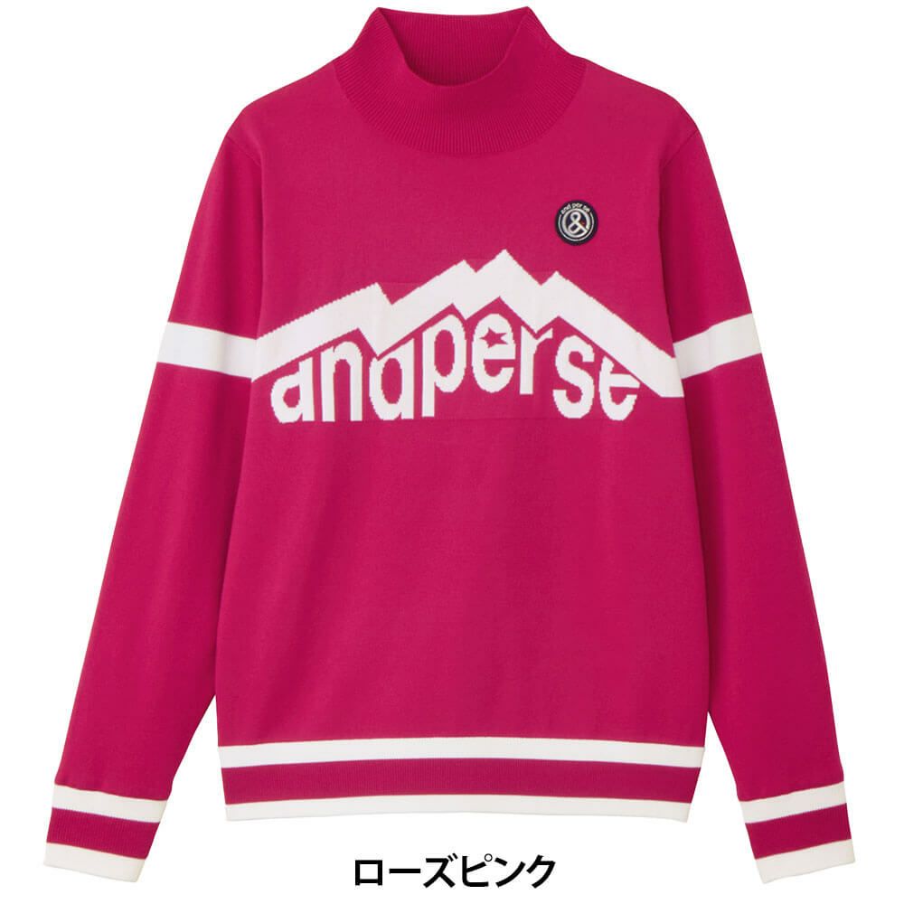 アンパスィ and per se　レディース ウインドシャッター袖 長袖 ハイネック セーター AFF2315A3　2025年モデル 詳細1 詳細4
