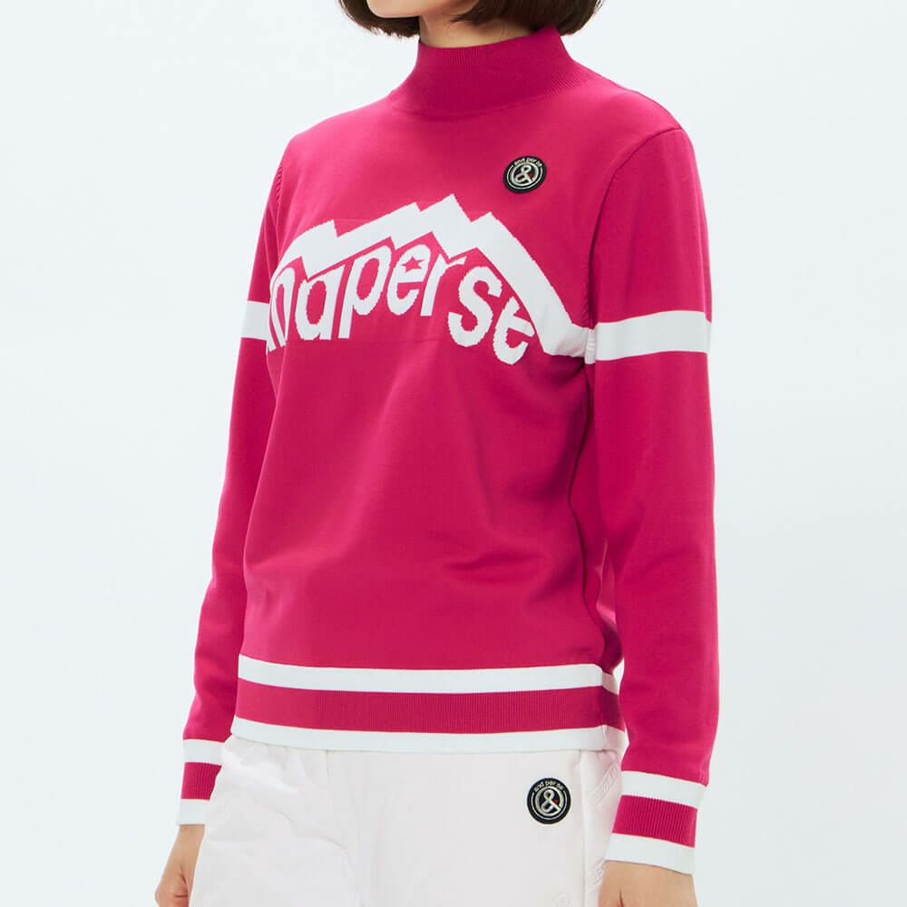 アンパスィ and per se　レディース ウインドシャッター袖 長袖 ハイネック セーター AFF2315A3　2025年モデル 詳細1 詳細7