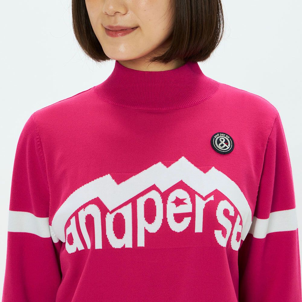 アンパスィ and per se　レディース ウインドシャッター袖 長袖 ハイネック セーター AFF2315A3　2025年モデル 詳細1 詳細8