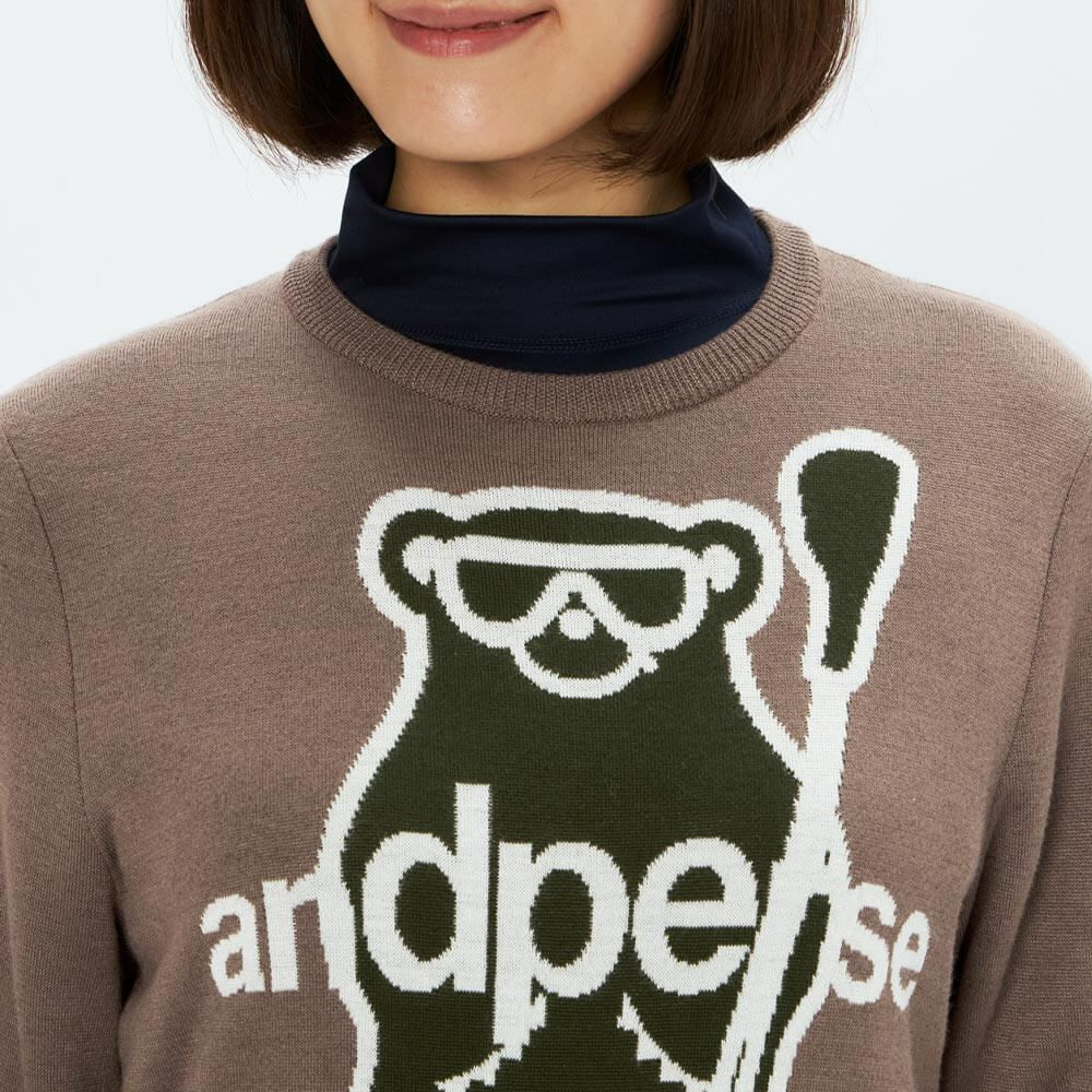 アンパスィ and per se　レディース 長袖 クルーネック セーター AFF2345A7　2025年モデル 詳細1 詳細9