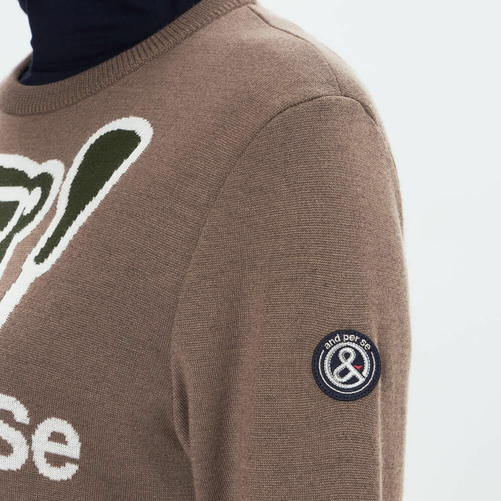 アンパスィ and per se　レディース 長袖 クルーネック セーター AFF2345A7　2025年モデル 詳細1 詳細10