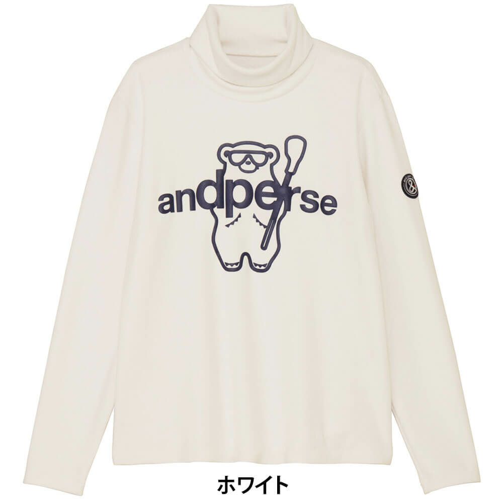 アンパスィ and per se　レディース マシュマロスムース 長袖 ハイネック シャツ AFF9235V8　2025年モデル 詳細1 詳細2